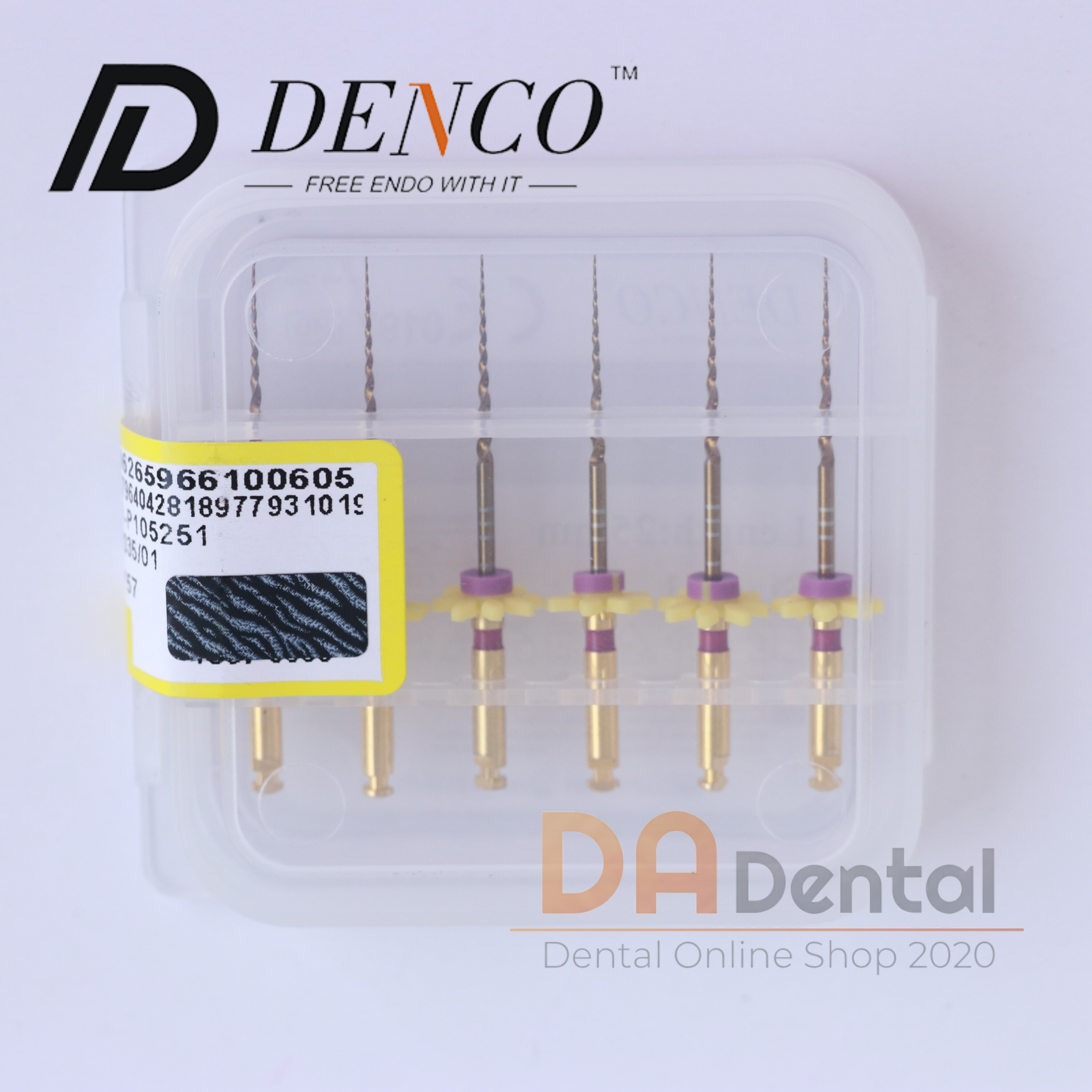 فایل روتاری گلد دندانپزشکی دنکو DENCO GOLD سایز S1(size10,length25mm)