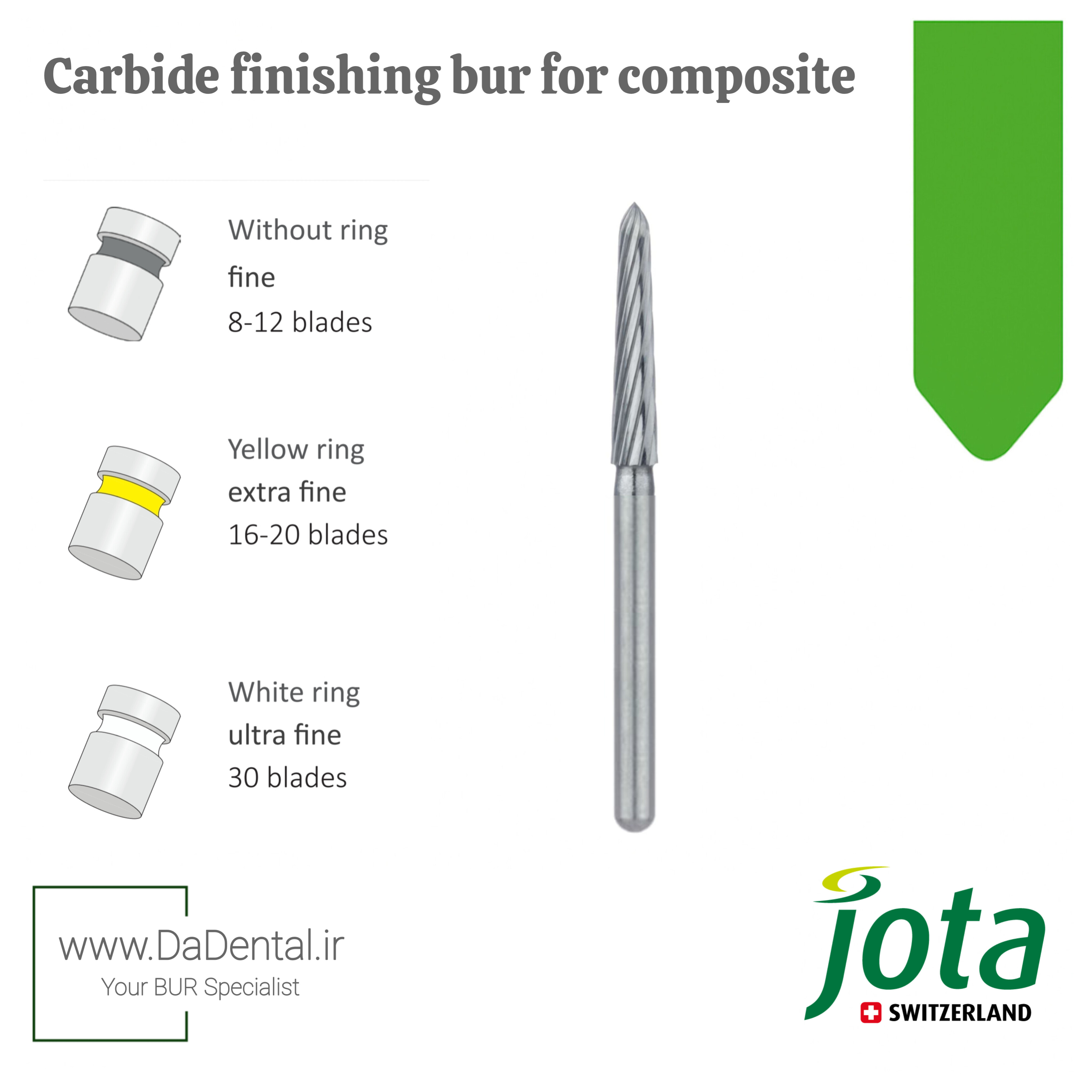 فرز کارباید تورپیدو کامپوزیت مخصوص توربین جوتا jota کد C244K FG