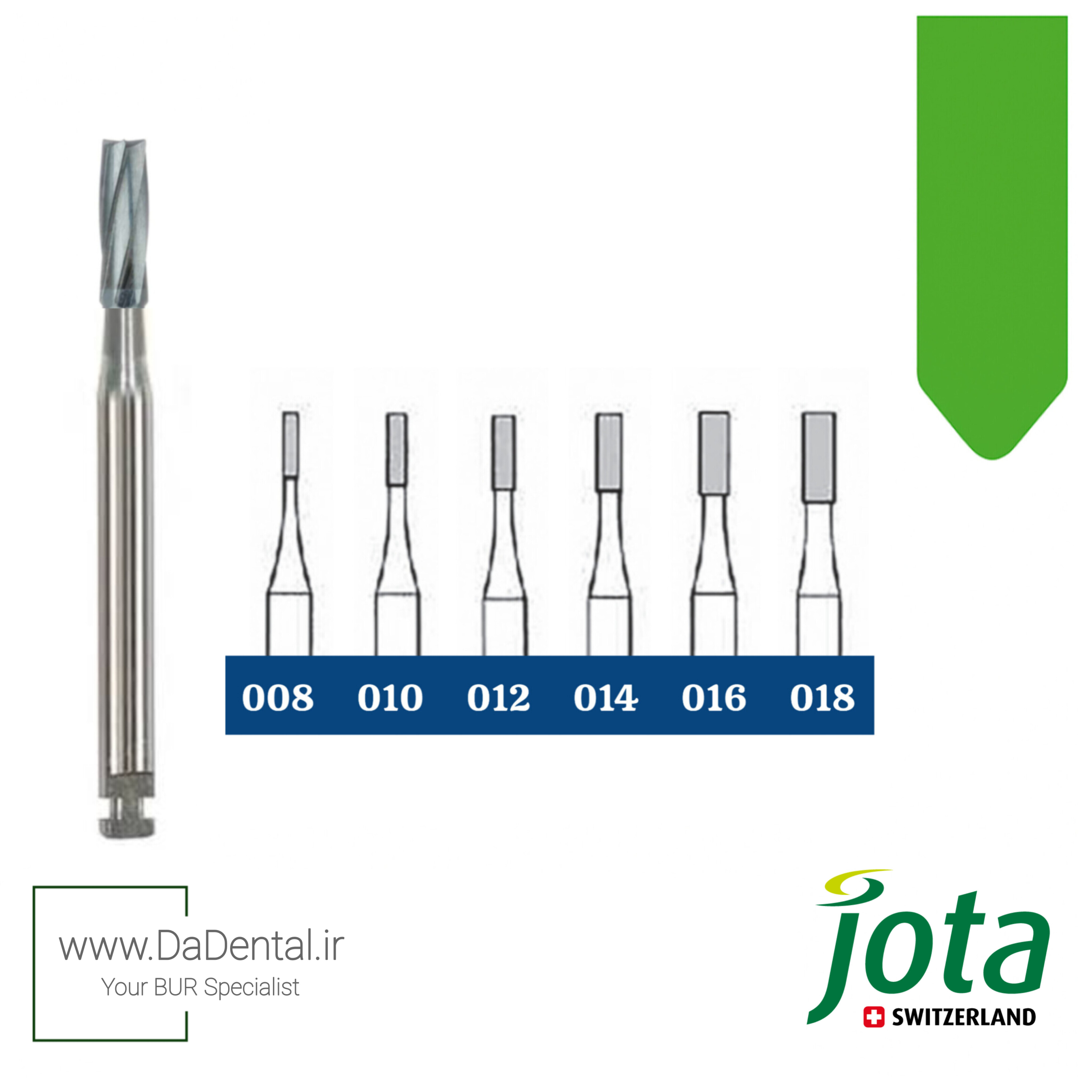 فرز کارباید فیشور (سیلندری) آنگل جوتا jota کد C21 RA