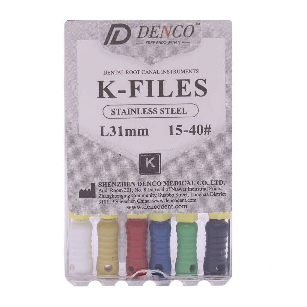 K کا فایل دستی 31 میلیمتر دندانپزشکی دنکو DENCO
