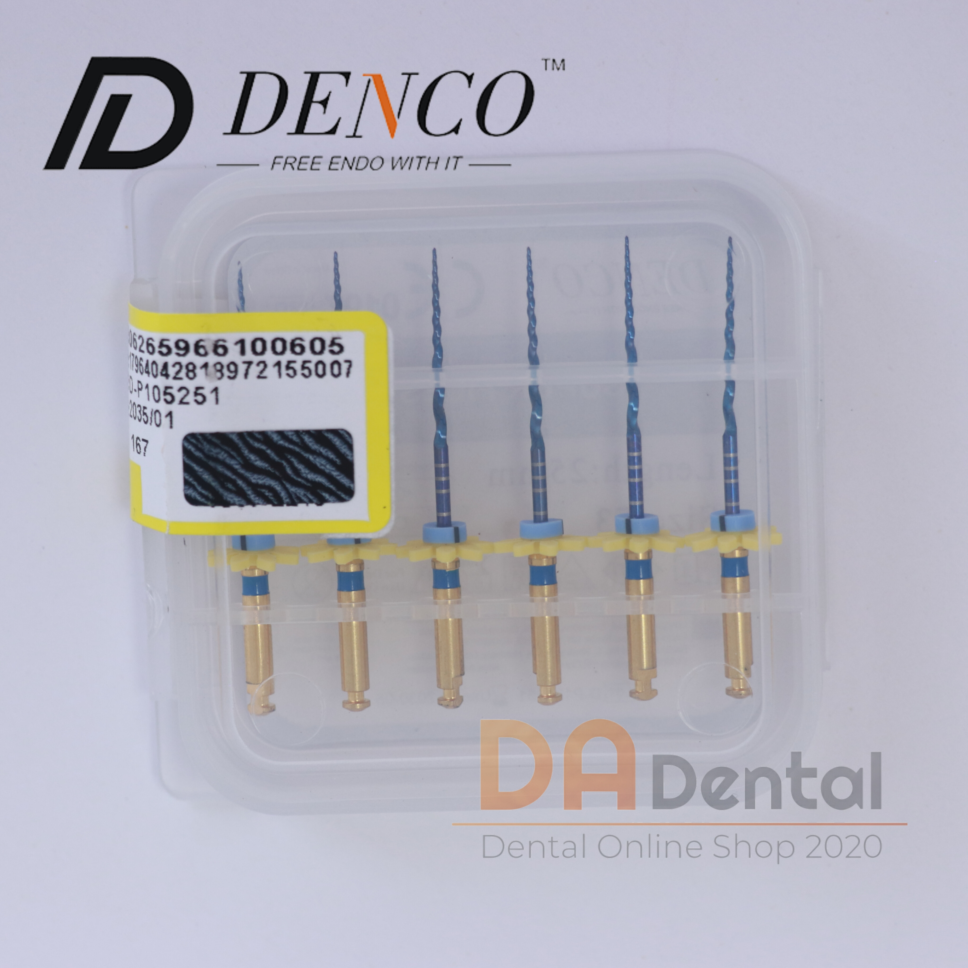 فایل روتاری بلو دندانپزشکی دنکو DENCO BLUE سایز F3(size30,length25mm)