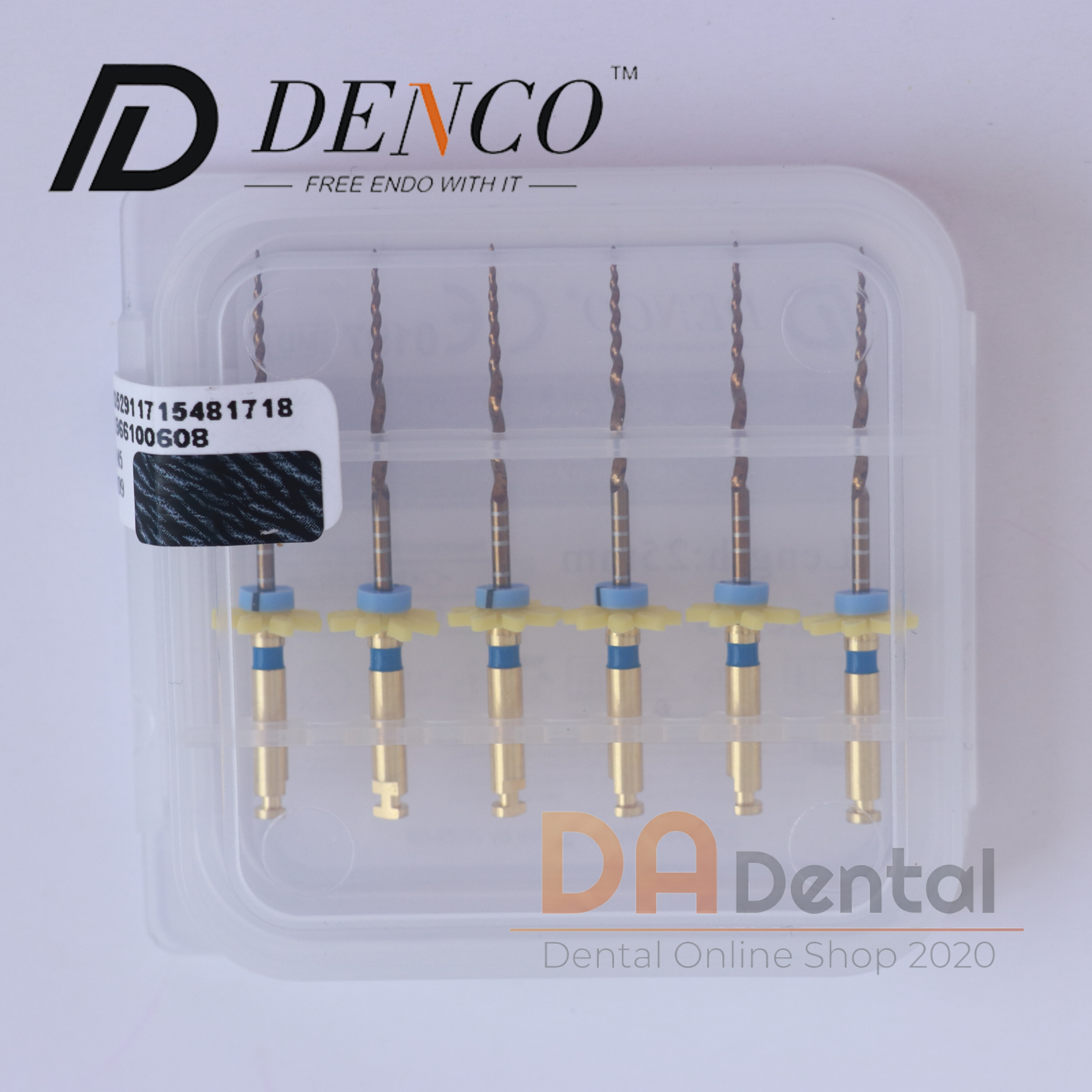 فایل روتاری گلد دندانپزشکی دنکو DENCO GOLD سایز F3(size30,length25mm)