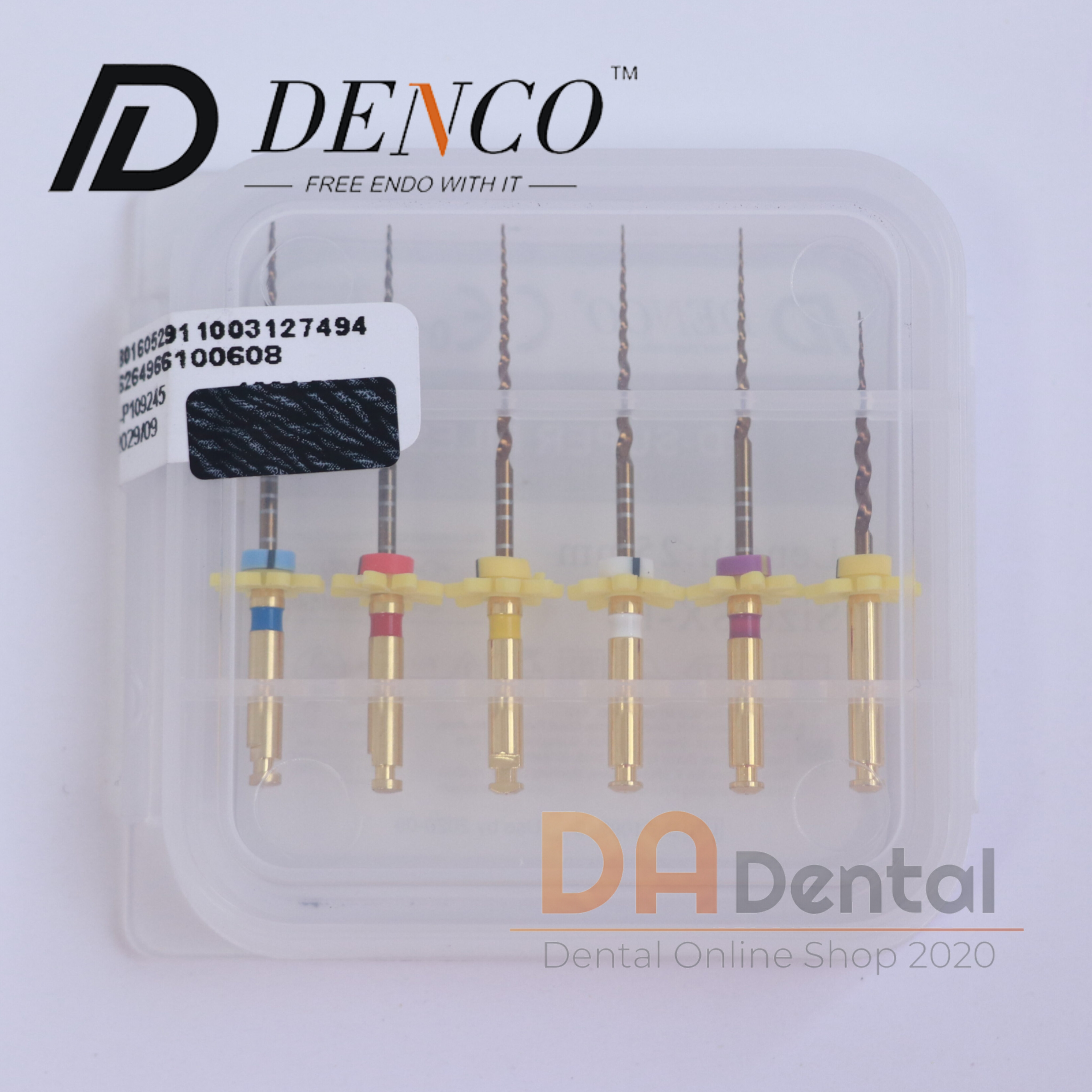فایل روتاری گلد دندانپزشکی دنکو DENCO GOLD سایز آسورت SX_F3 (sizeasort)