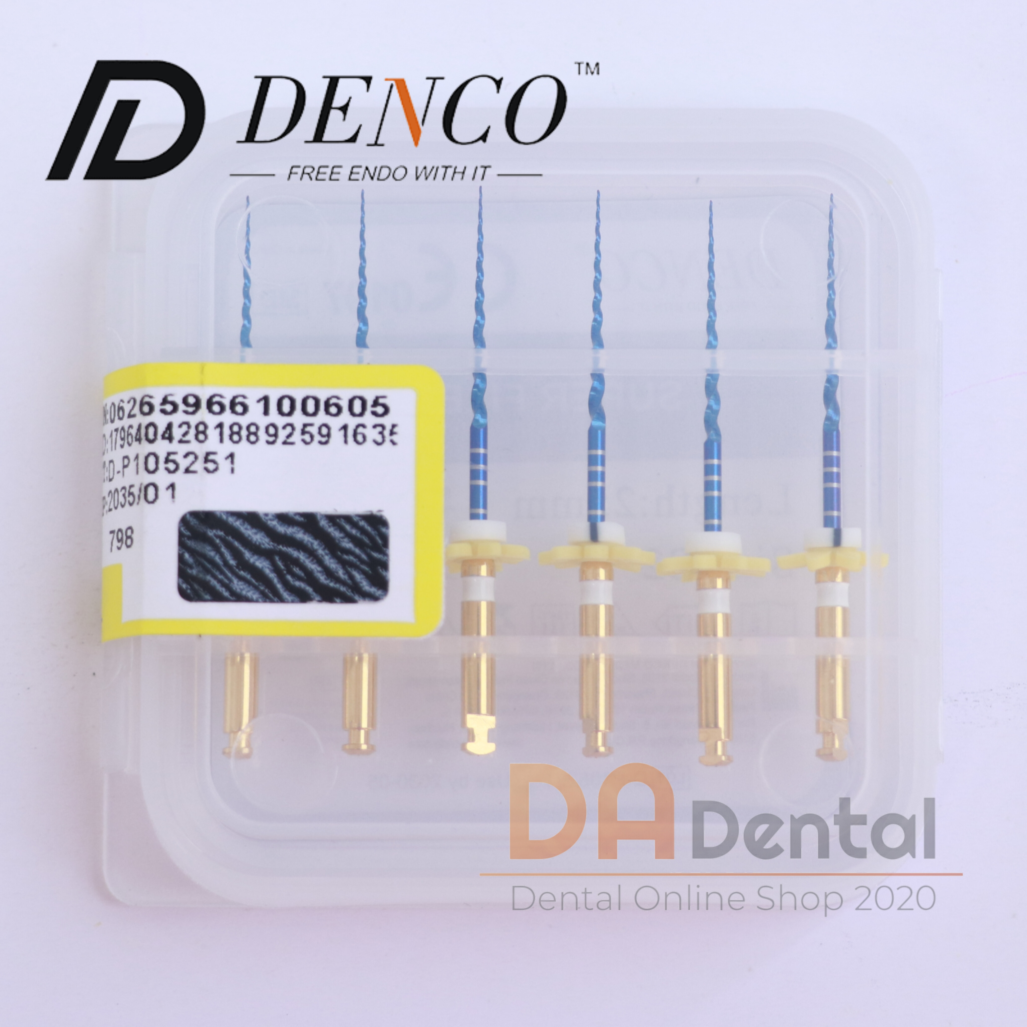 فایل روتاری بلو دندانپزشکی دنکو DENCO BLUE سایز S2(size15,length25mm)